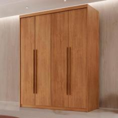 Guarda Roupa Solteiro 4 Portas 2 Gavetas MDF Veracruz - Rufato