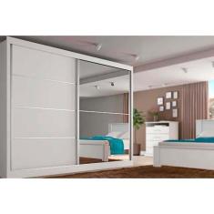 Guarda Roupa Europa Verona Plus c/Espelho Branco