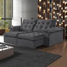 Sofá Modulado Retrátil e Reclinável 290cm Genebra - Martins Estofados