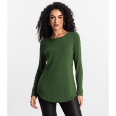 Blusa Feminina Manga Longa Rovitex Verde-Feminino