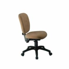 Cadeira Diretor Sem  Braços  Linha Lombar Marrom - Design Office
