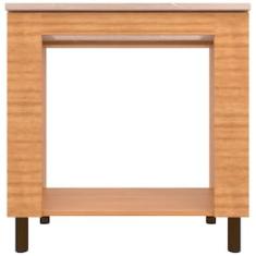 Balcão Bartira Cristal MDP 15mm para Cooktop e Forno - 80cm de largura