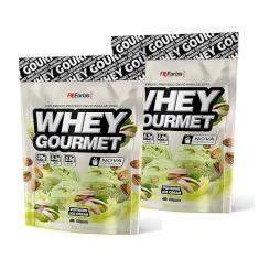 Kit 2X Whey Protein Gourmet 907g Refil - FN Forbis Nutrition (Único, Pistache Ice Cream)