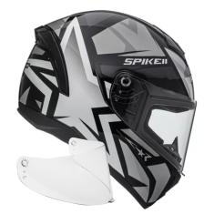Capacete Fechado Peels Spike Il 1st Grafite E Viseira Cristal