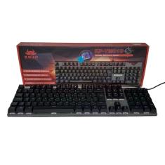 Teclado Mecânico Gamer Switch Blue Led Rgb 7 Cores Rainbow 12 Funções Anti Ghosting Abnt2 Usb para Pc Computador Notebook Mac
