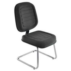Cadeira Diretor para Escritório Cromada Linha Blenda Preto