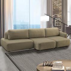 Sofá Decorativo Santiago 6 Lugares 402cm Sala de Estar Retrátil Modula