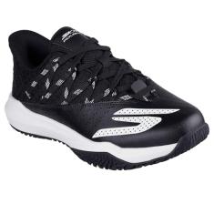 Skechers Tênis feminino Viper Court Rally Pickleball, Preto/branco, 36