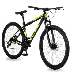 Bicicleta Aro 29 Gott 24 Marcha Câmbio Shimano Freio A Disco 19 Preto Amarelo
