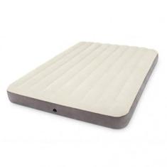 Colchão Inflável Casal Dura Beam Fiber Tech Com Bomba Elétrica 220v Intex