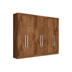 Guarda Roupa Casal 6 Portas E 4 Gavetas Alba Braúna - Europa