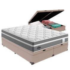 Cama Box Baú Queen E Colchão Molas Ensacadas Berlim Probel