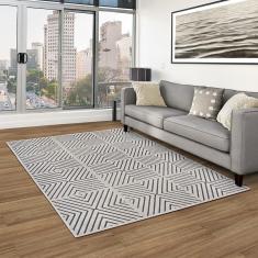 Tapete Chevron Quadros 200x250cm Tapetes São Carlos