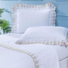 Jogo De Lençol 4 Peças King Percal 200 Fios Mistral 100% Algodão - Bra