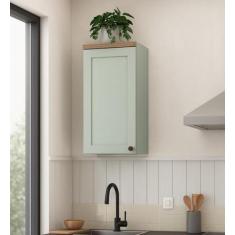 Armário Aéreo Para Cozinha 1 Porta Provençal Iluminata - Genialflex