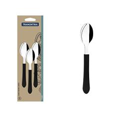 Conjunto Colheres Inox 3pc Leme Tramontina Preto No Voltagev