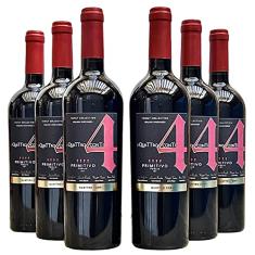 Vinho 4 Conti Primitivo Puglia | Kit com 6 Garrafas | Oferta