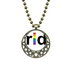 DIYthinker LGBT Colar de estrela com pingente de lésbica de arco-íris gay e corrente de lua