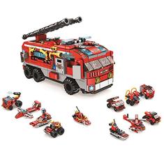 Blocos de Montar Cubic 12 Em 1 Caminhao de Bombeiro 558pcs (novo) - Br1200
