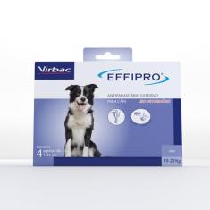 Virbac Effipro Antipulgas e Carrapatos para Cães de 10 kg a 20 kg com 4 Pipetas