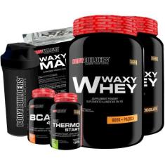 KIT 2x Waxy Whey 900g + BCAA 100g Tangerina + Thermo Start Powder 120g