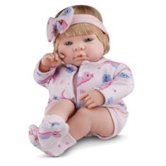 Boneca Bebê Real Loira Baby By Roma 42cm Roma Brinquedos
