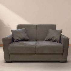 Sofá Estofado 2 Lugares Sala Estar Recepção Raíssa Suede - Black House