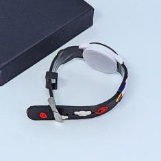 Relógio Infantil Digital Led Redondo pulseira silicone Desenho animado