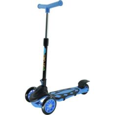 Patinete Radical Power Azul Dobrável - DM TOYS