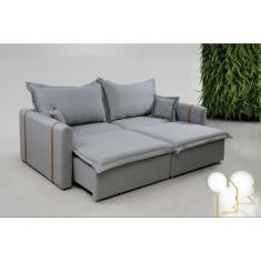 Sofá Vitória 2,24m sem Caixa, Retrátil e Reclinável - VivaroDecor