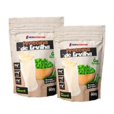 Combo 2 Proteína Isolada da Ervilha 900g NEWNUTRITION, Único, Mix de S