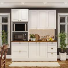 Cozinha Compacta 3 Peças Com Torre Quente Emily Branco/nature