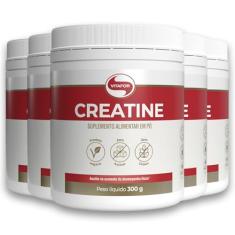 Kit 5 Creatina Monohidratada Creatine Vitafor 300g