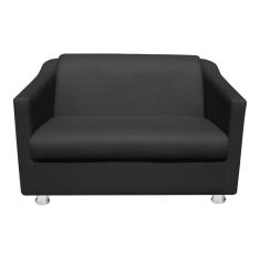 Namoradeira Tilla Decorativa 2 Lugares Corino Preto