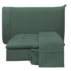 Jogo De Cama Lençol King Conforto Percal 300 Fios 4 Peças - Verde