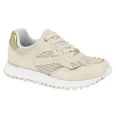 Tênis Feminino Vizzano Sneaker Casual Dourado 36