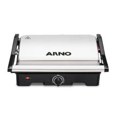 Grill Arno Dual Inox GNOX - Abertura 180°, Ajuste Altura e Controle de Temperatura, 220V