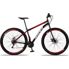 Bicicleta 29 Raider Sport Aço 21 Marchas Freio a Disco-Unissex