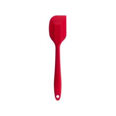 Espátula  de Silicone Duplo Reta Pão Duro Pequena - Oikos VERMELHO, Ve