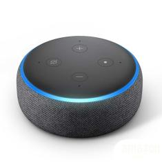 Smart Speaker Amazon com Alexa Preto - ECHO DOT 3 Geração
