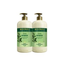 Kit 2 Shampoo Antiqueda Jaborandi 1 litro Bio Extratus