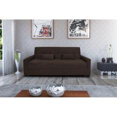 Sofá Cama Lavinia Suede Marrom B256 - Matrix