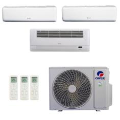 Ar-Condicionado Multi Split Inverter R-32 Gree 24.000 (2x Evap HW 9.000 + 1x Evap Cassete 1 Via 18.000) Quente/Frio 220V