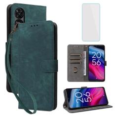 IUQXU Capa carteira para celular TCL 50 XE NxtPaper 5G / TCL 50 XE 5G com protetor de tela [bloqueio RFID] Suporte de cartão suporte para celular feminino masculino para TCL 50XE TCL50 XE NxtPaper 5G