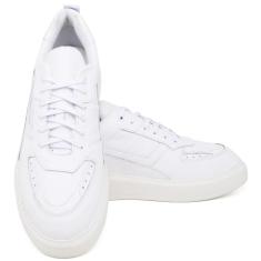 Tênis Masculino Urbano Confortável Lançamento Kairo Calçados, Branco, 