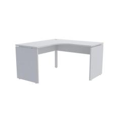 Mesa em l p/ escritório 155x155 pandin p25 - cinza