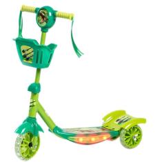 Patinete 3 Rodas com Cesta Play&Fun Verde