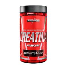 Creatina Hardcore 120 Cápsulas - Integralmédica, Sem sabor