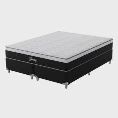 Cama Box Super King Montreal Molas Ensacadas Gemini 193x203x68