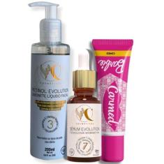 Sabonete Retinol Facial Sérum Evolution e Carmed Labial